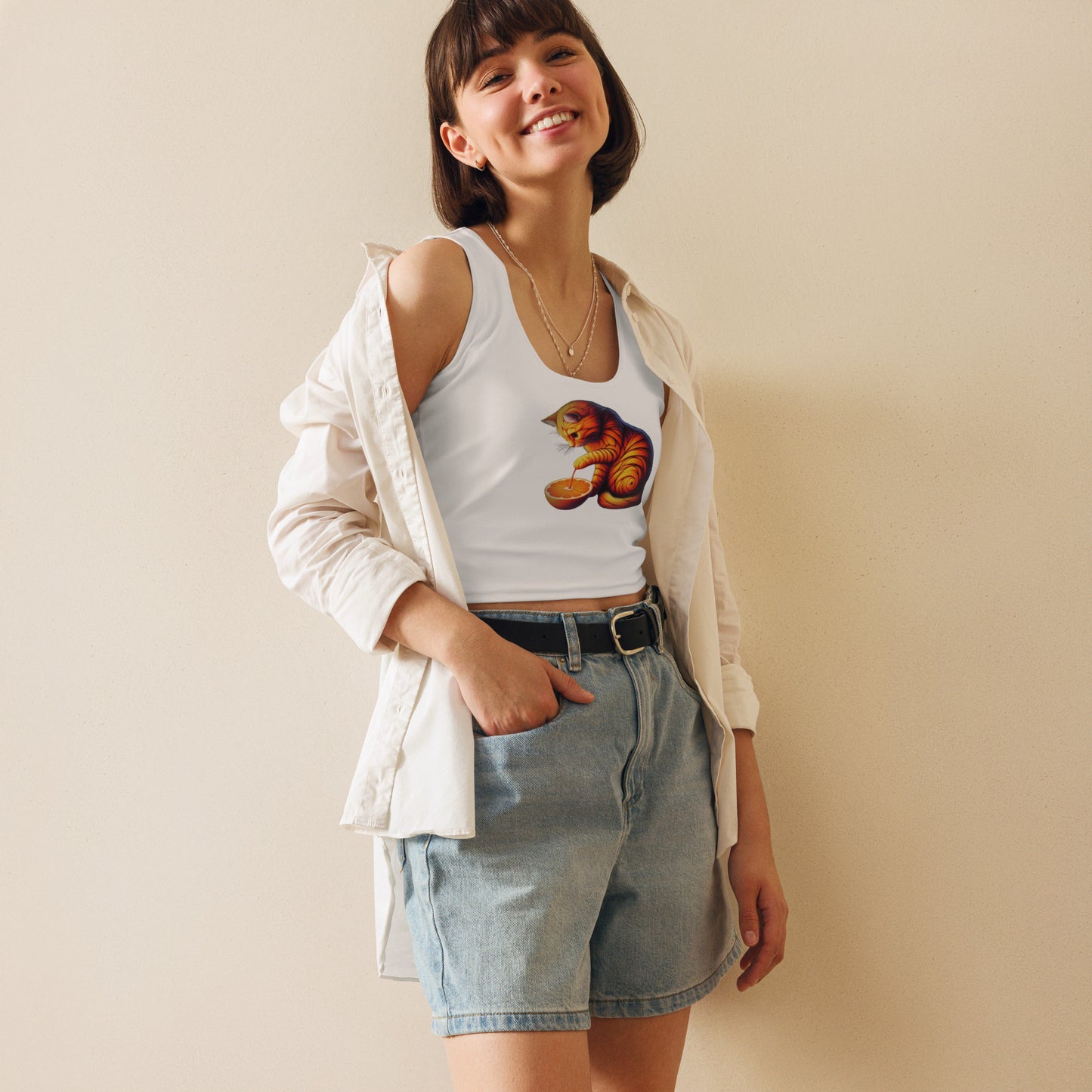 Crop-Top - Katze