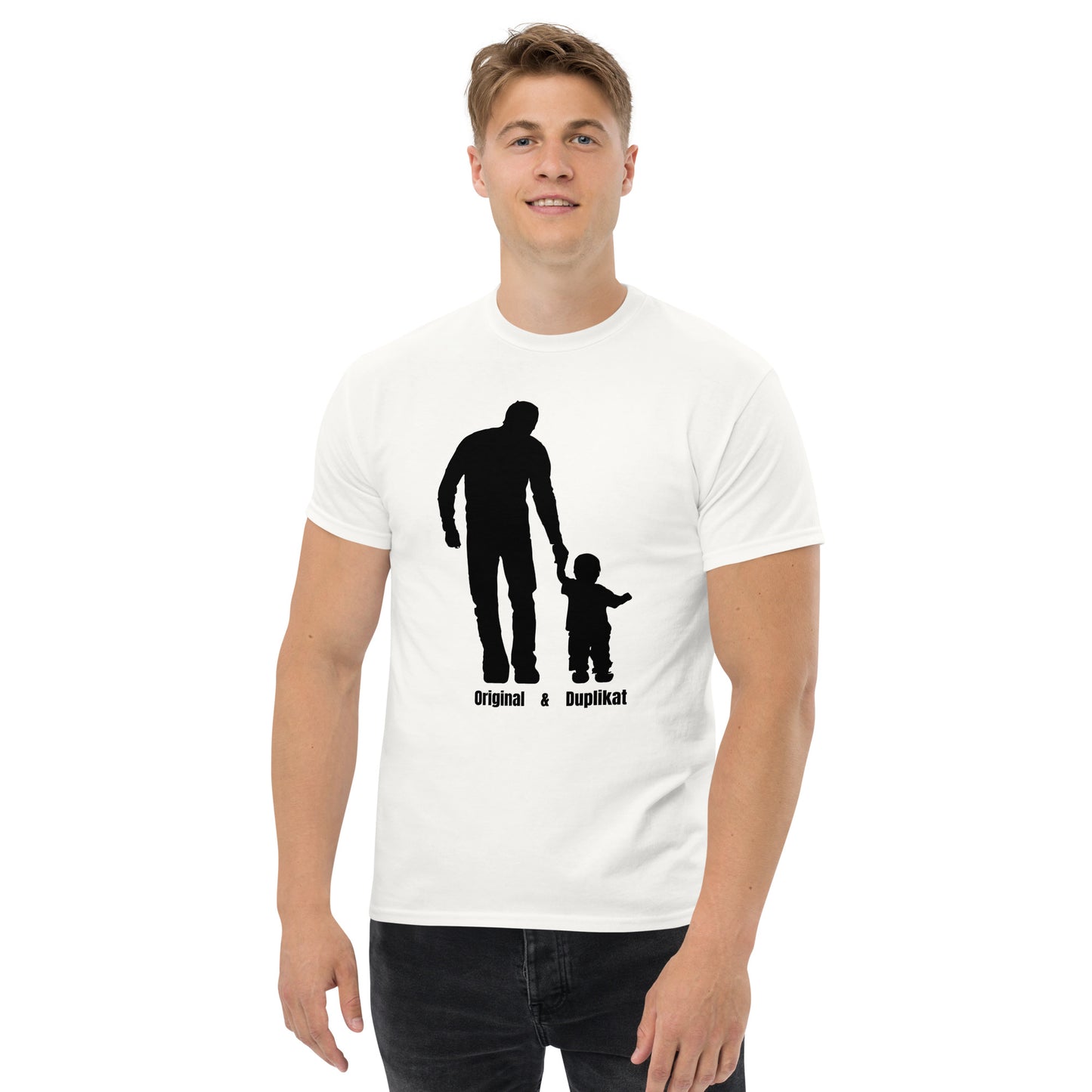 Klassisches Unisex T-Shirt - Papa, Sohn Shirt
