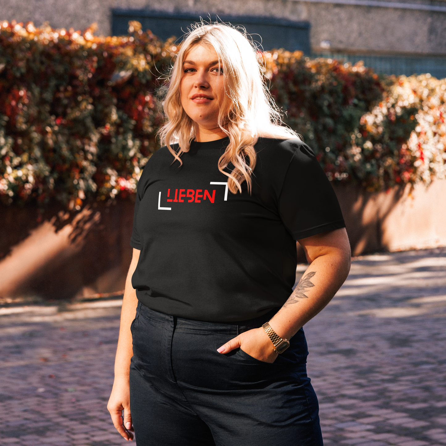 Unisex-Bio-Baumwoll-T-Shirt - Lieben