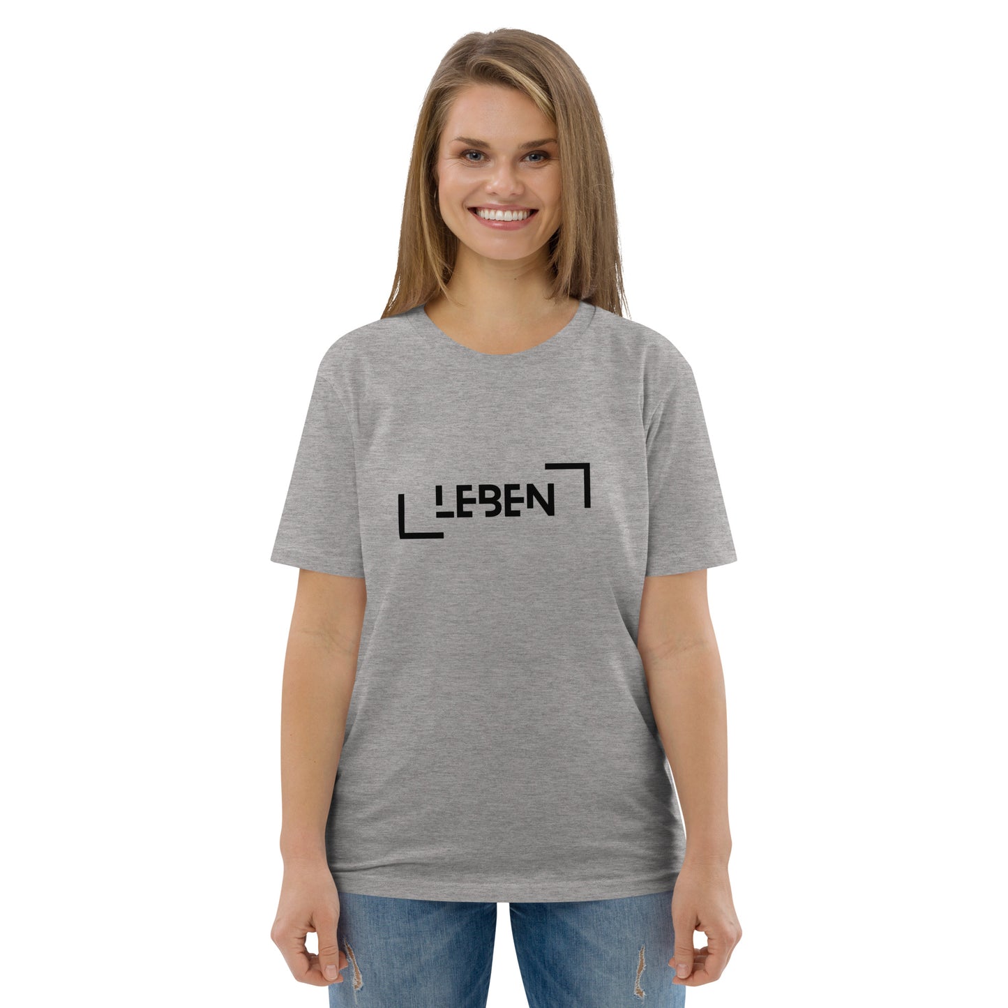 Unisex-Bio-Baumwoll-T-Shirt - Leben,white