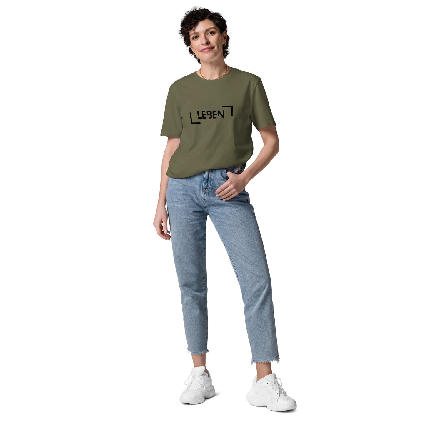 Unisex-Bio-Baumwoll-T-Shirt - Leben,white