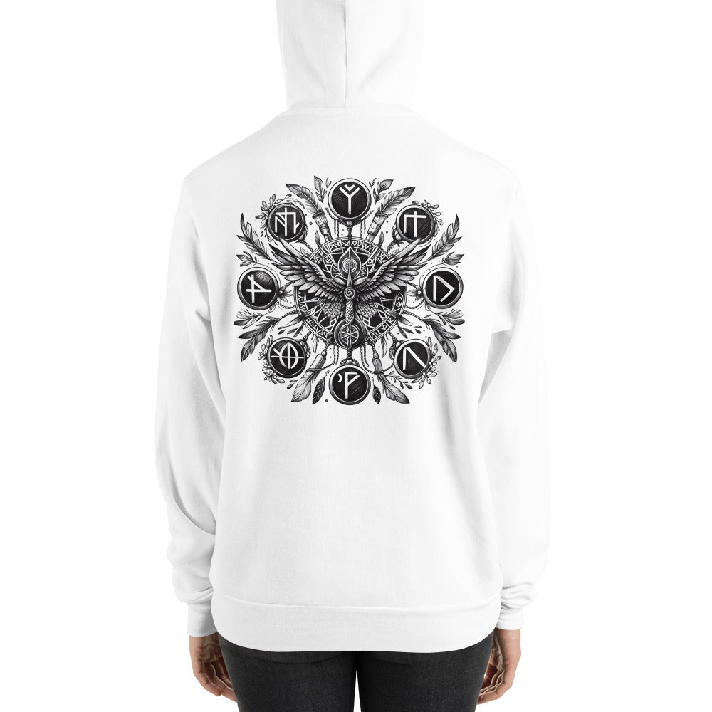 Unisex-Kapuzenpullover - Glücksrune