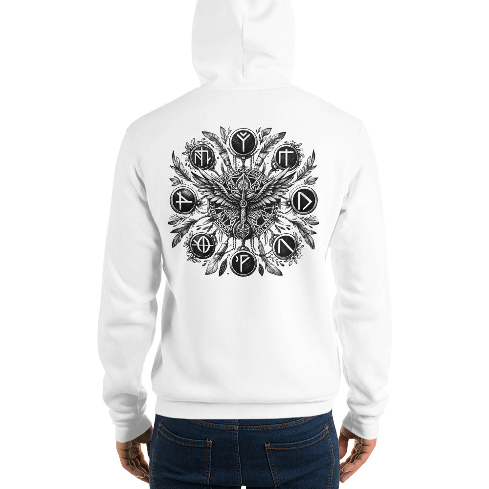 Unisex-Kapuzenpullover - Glücksrune