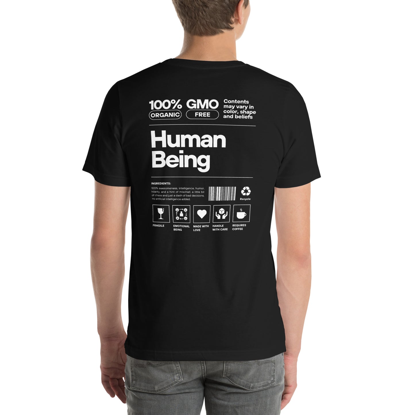 Unisex-T-Shirt - Human Being black