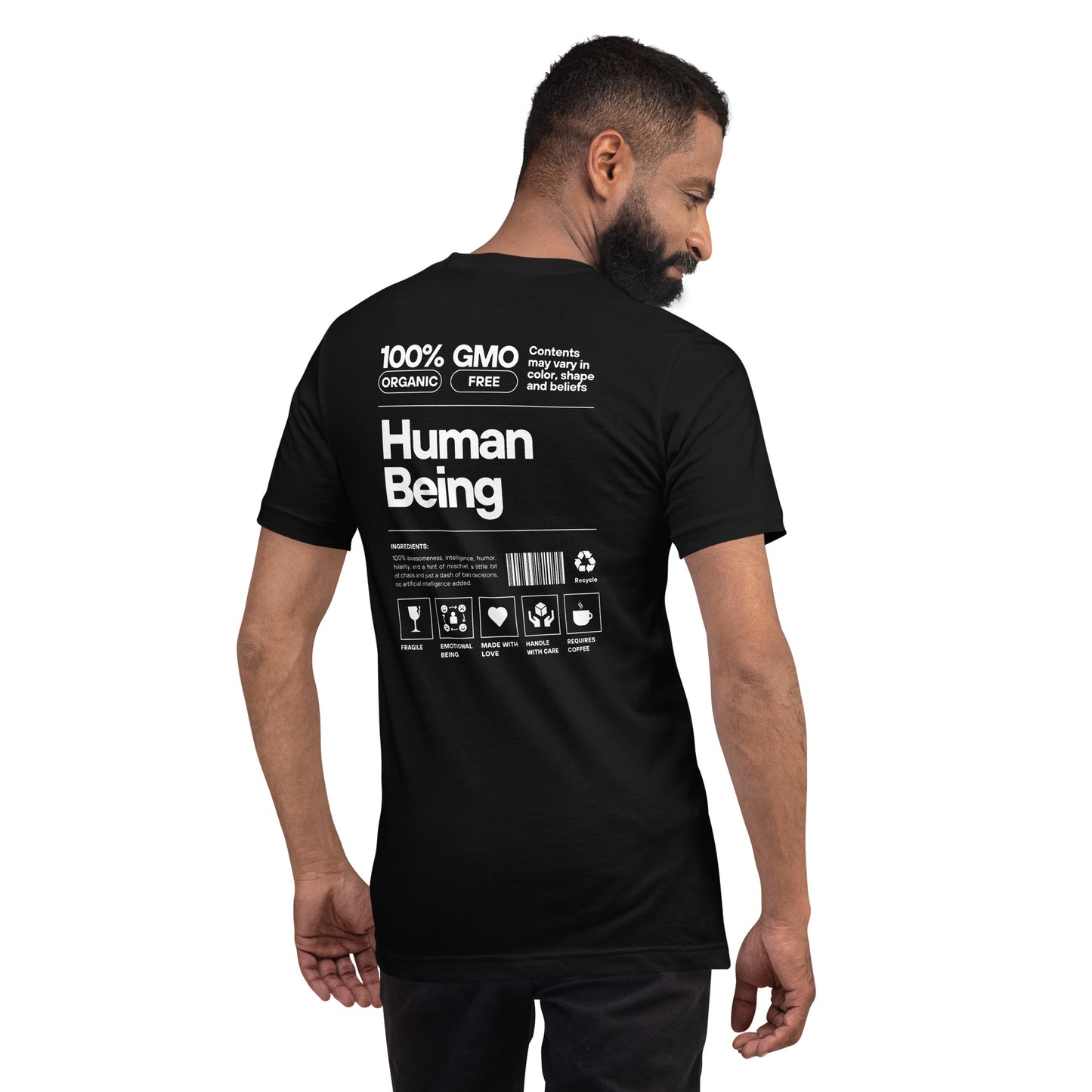 Unisex-T-Shirt - Human Being black