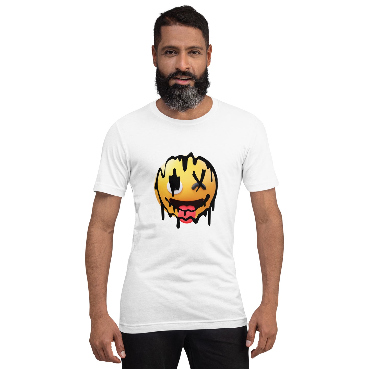 Unisex-T-Shirt - Crazy Smiley