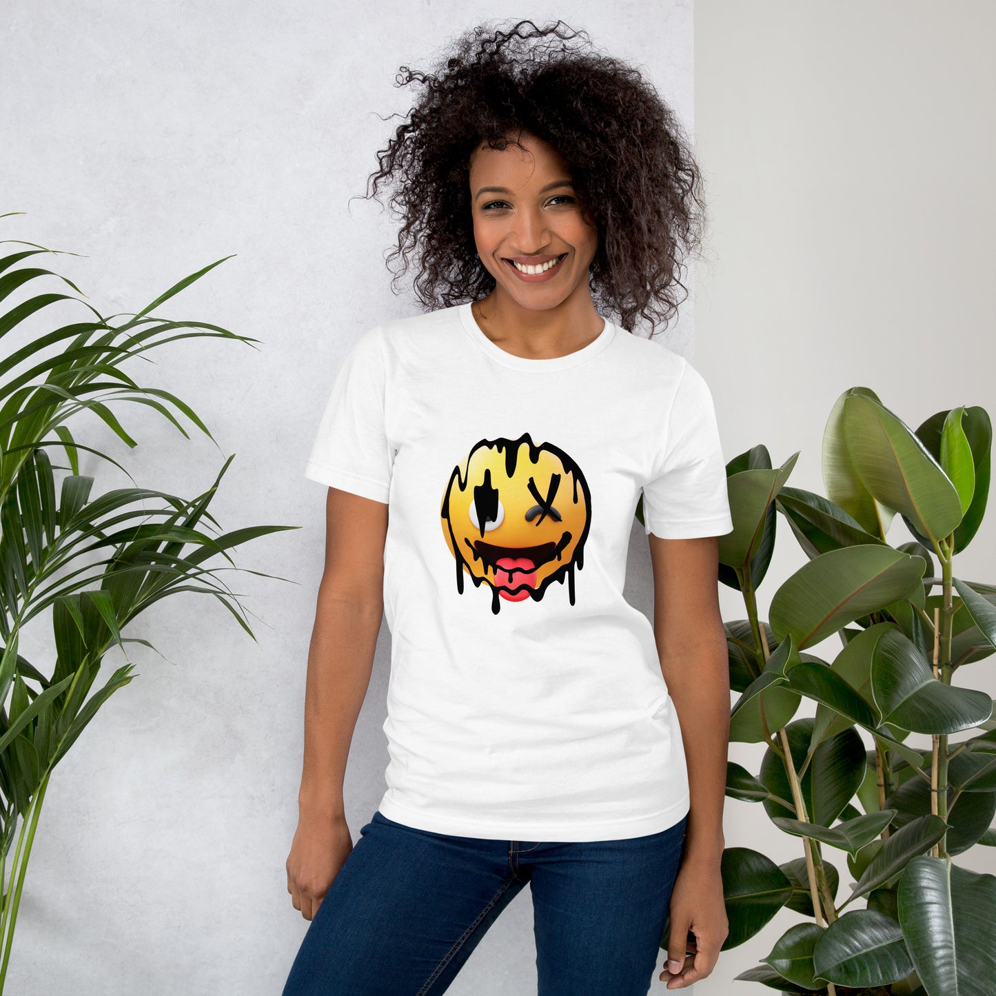 Unisex-T-Shirt - Crazy Smiley