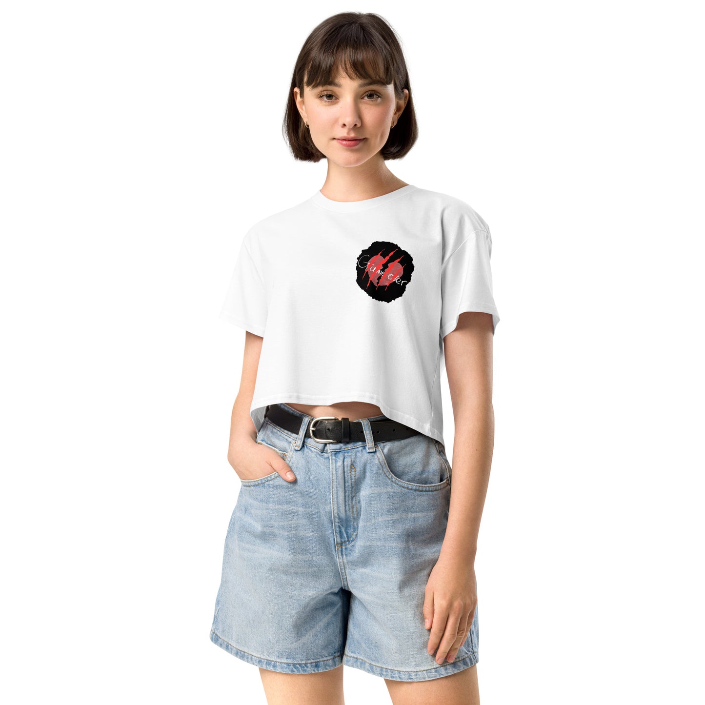 Damen-Crop-Top - Game Over