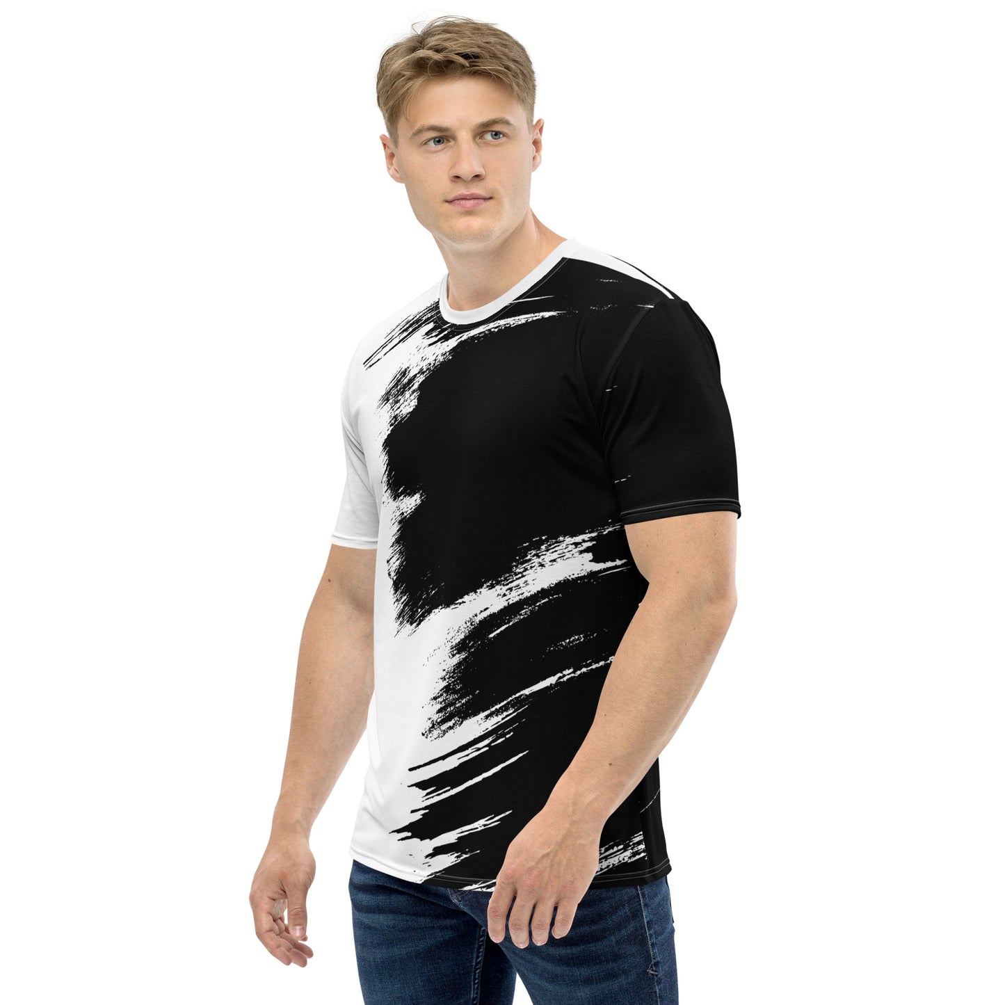 Herren-T-Shirt - Schwarz Weiß