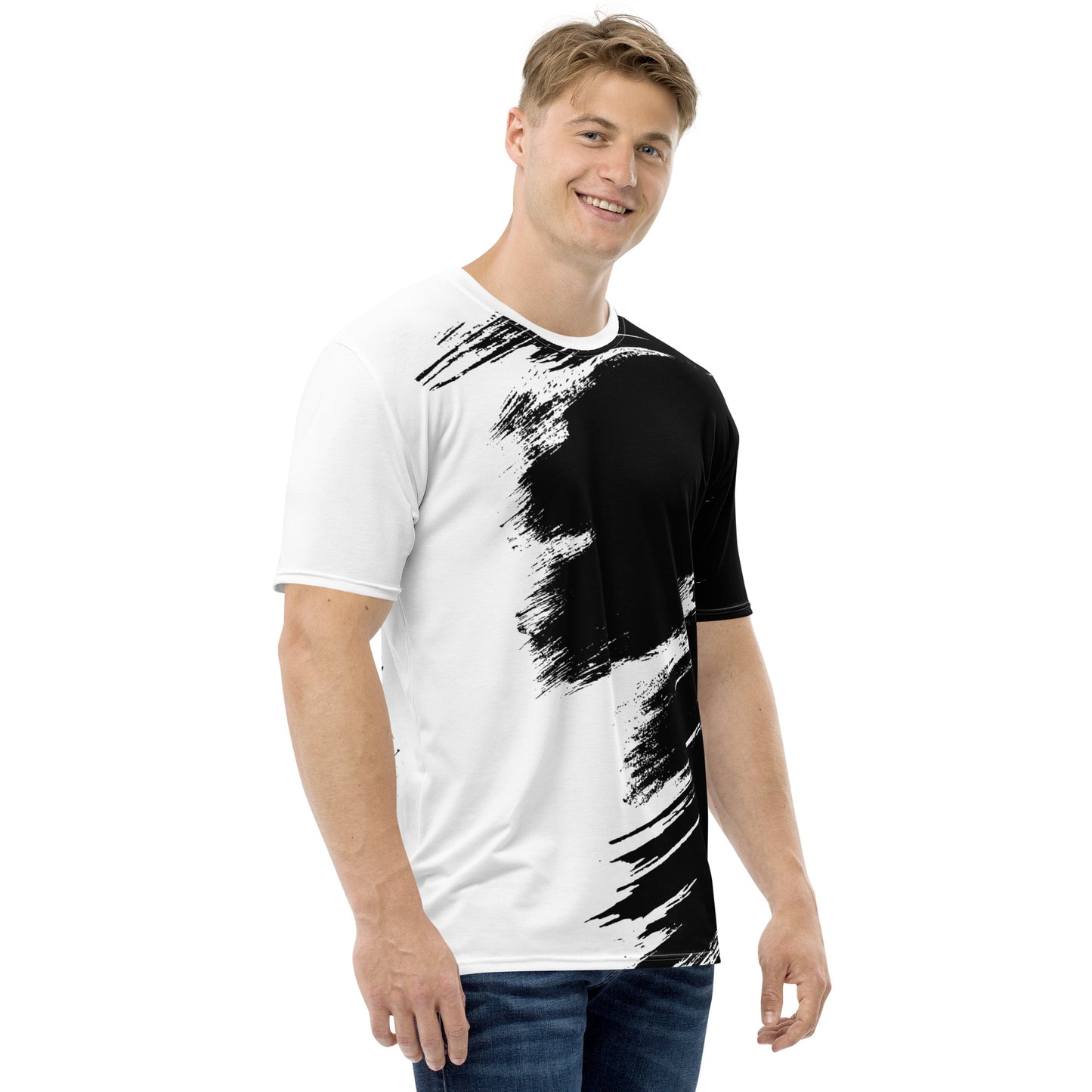 Herren-T-Shirt - Schwarz Weiß