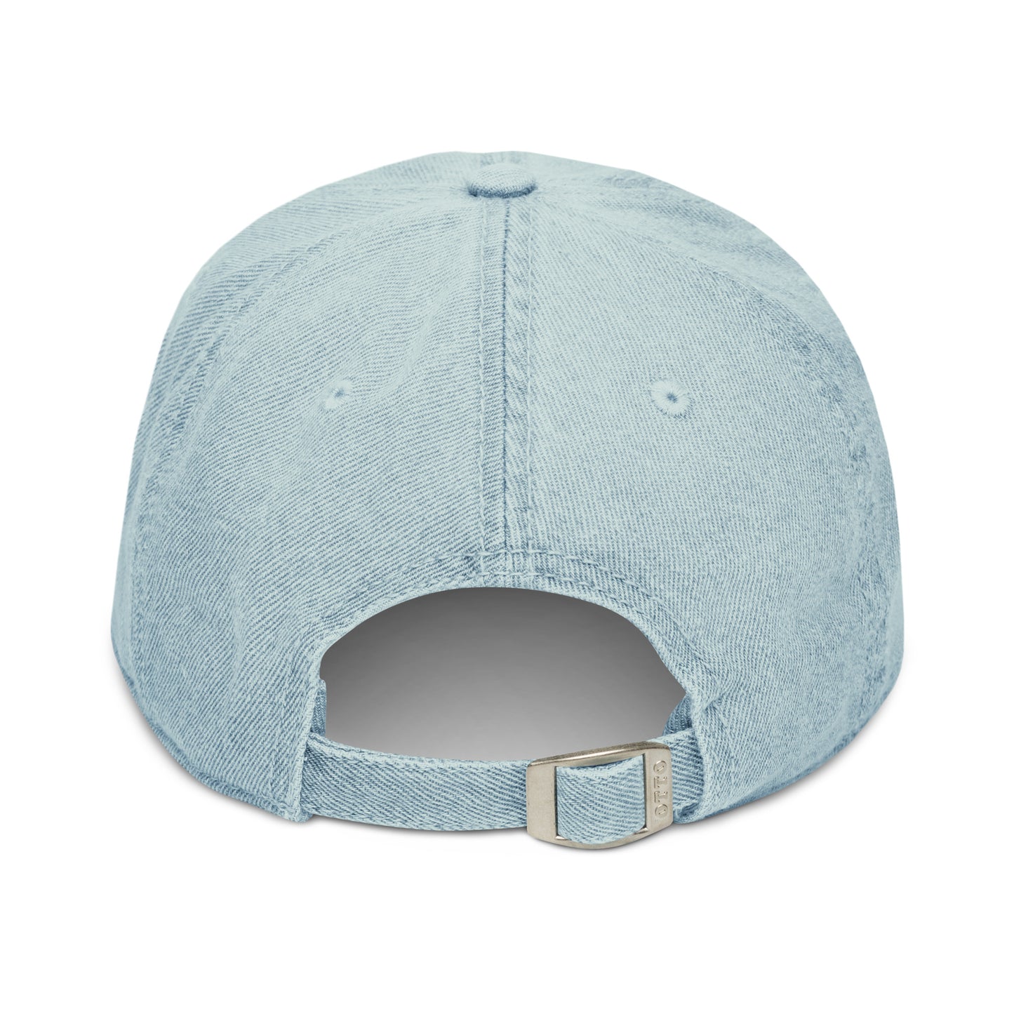 Denim-Cap mit Techno (T/K/N/O) Stickerei ist ein MUSS