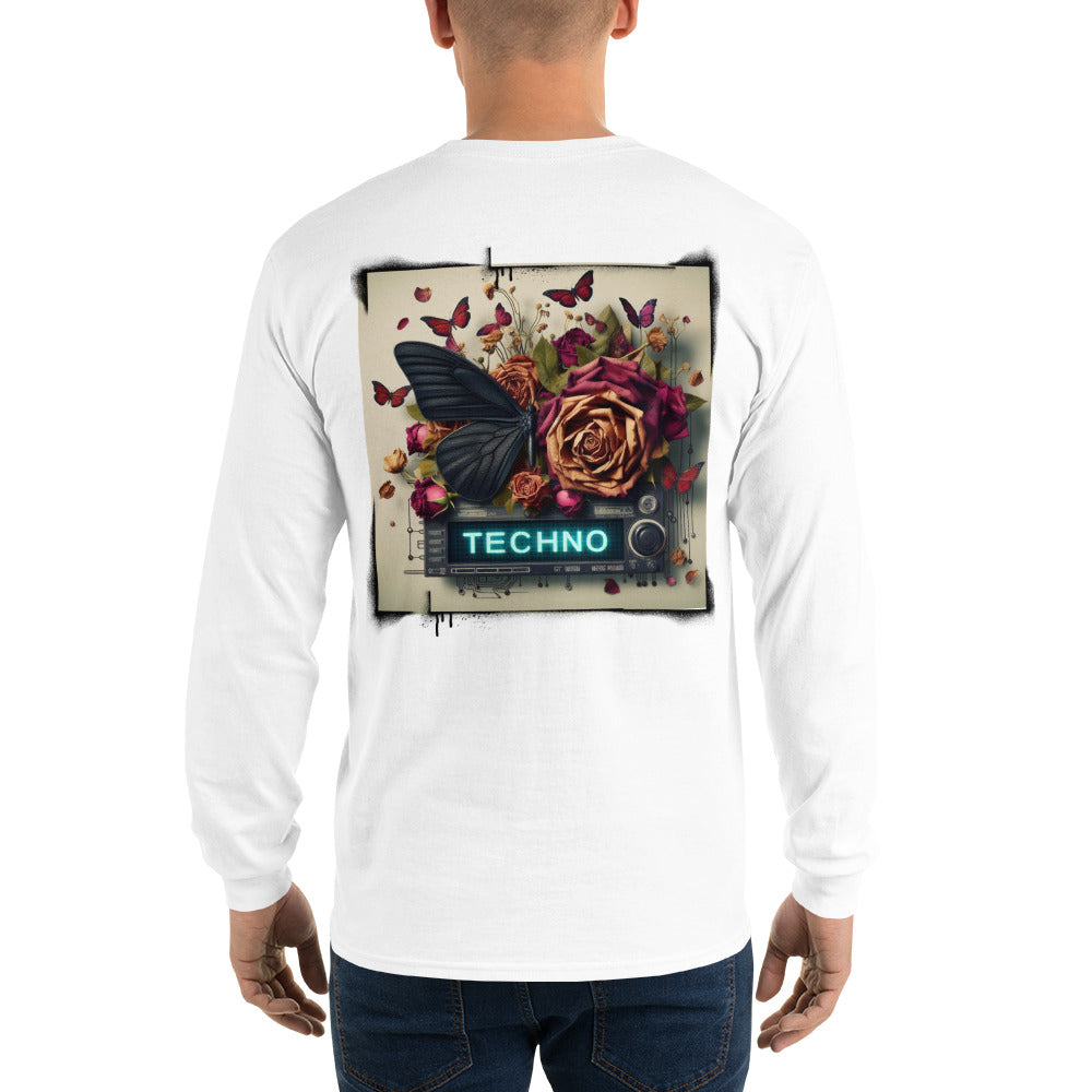 Herren-Langarmshirt: Techno