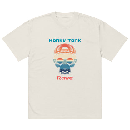 Oversized T-Shirt mit verwaschenem Look-Honky Tonk Rave