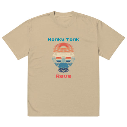 Oversized T-Shirt mit verwaschenem Look-Honky Tonk Rave