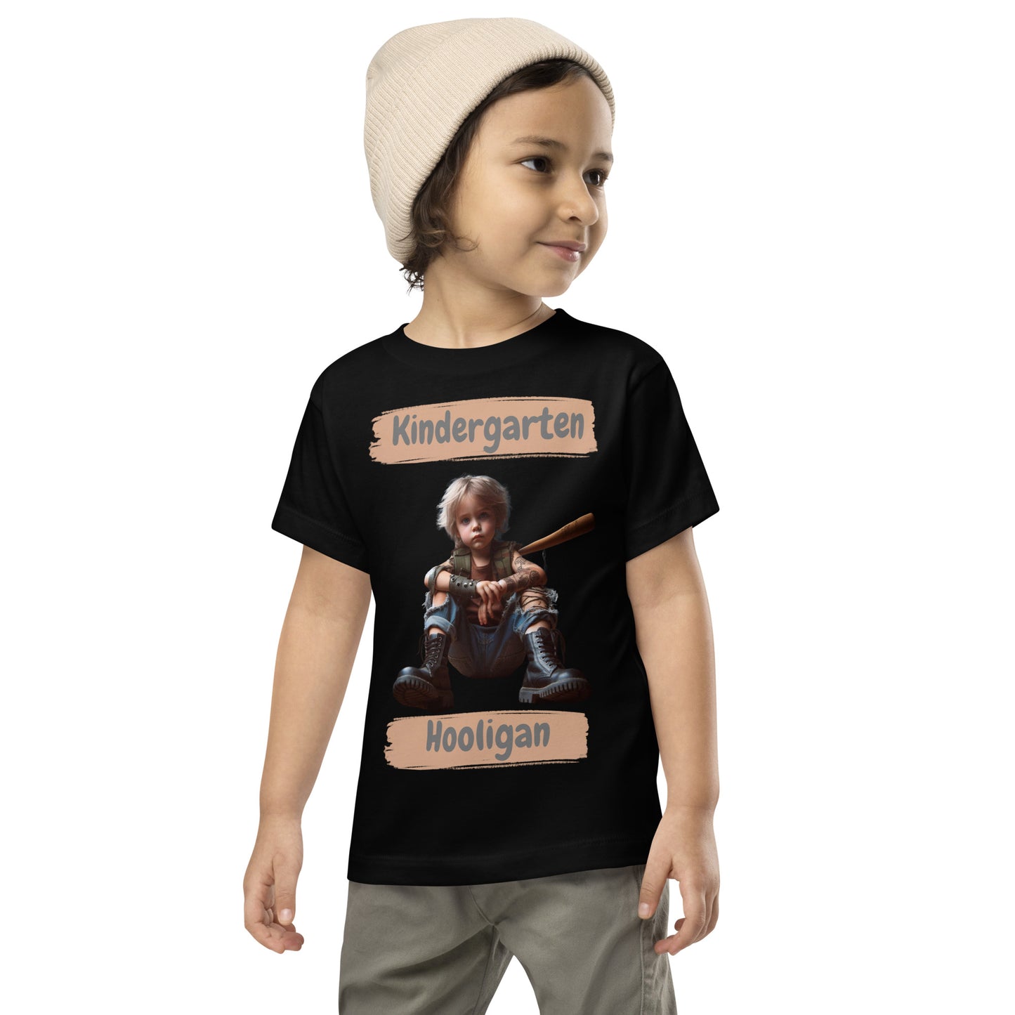 Kurzärmeliges Baby-T-Shirt:Kindergartenhooligan