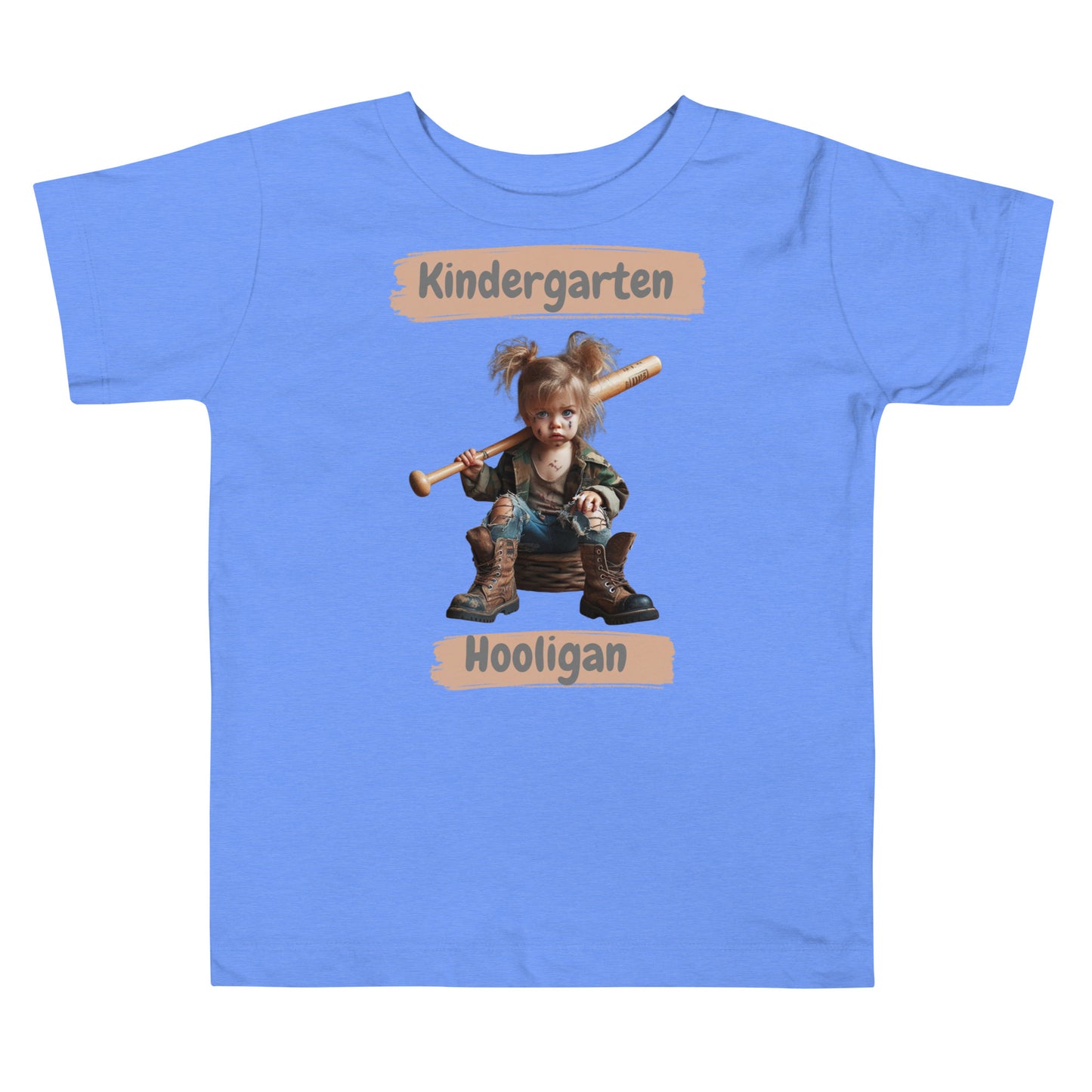 Kurzärmeliges Baby-T-Shirt: Kindergartenhooligan für Mädchen