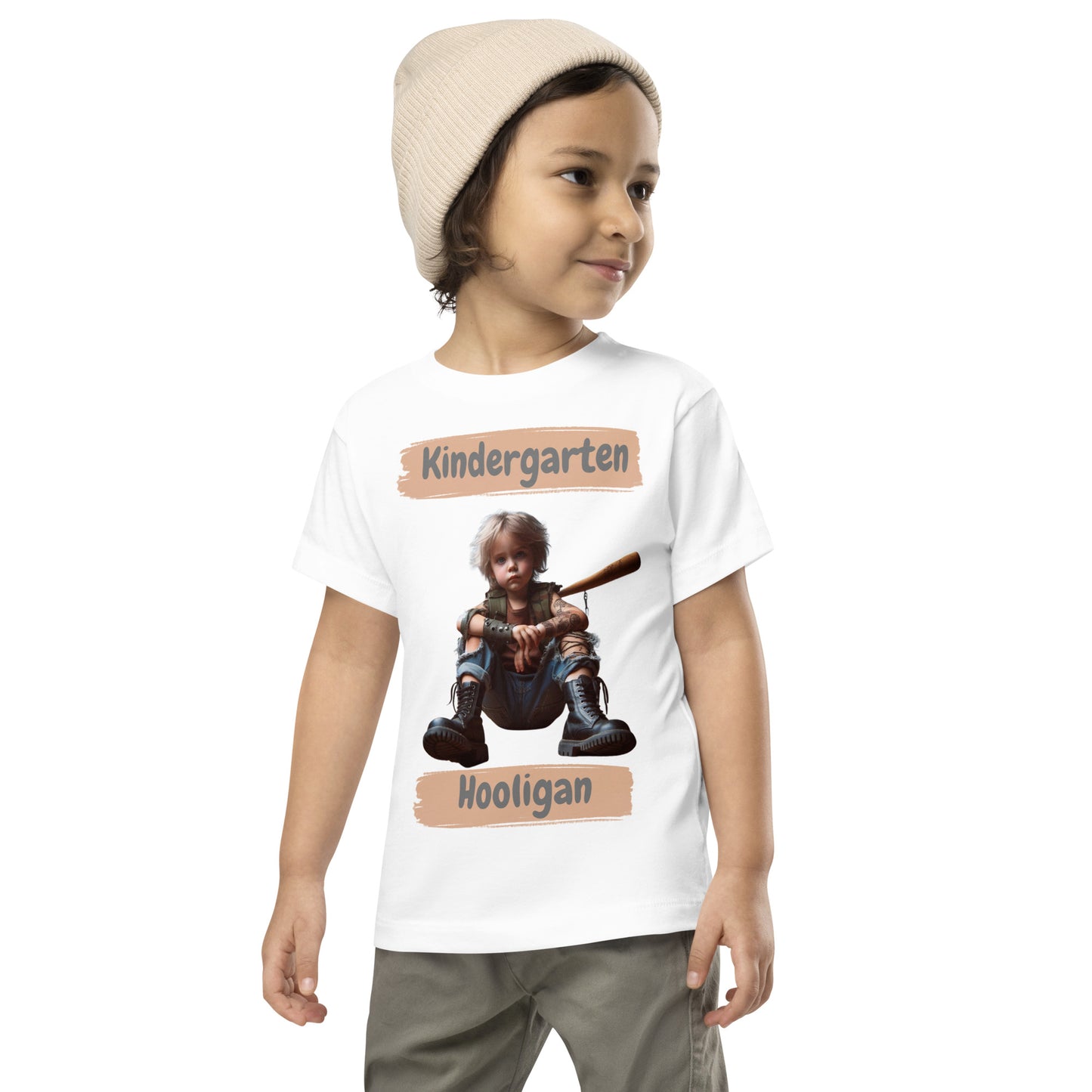 Kurzärmeliges Baby-T-Shirt:Kindergartenhooligan