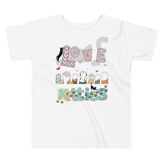 Kurzärmeliges Baby-T-Shirt - Katzenliebe