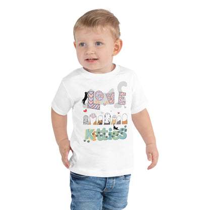 Kurzärmeliges Baby-T-Shirt - Katzenliebe