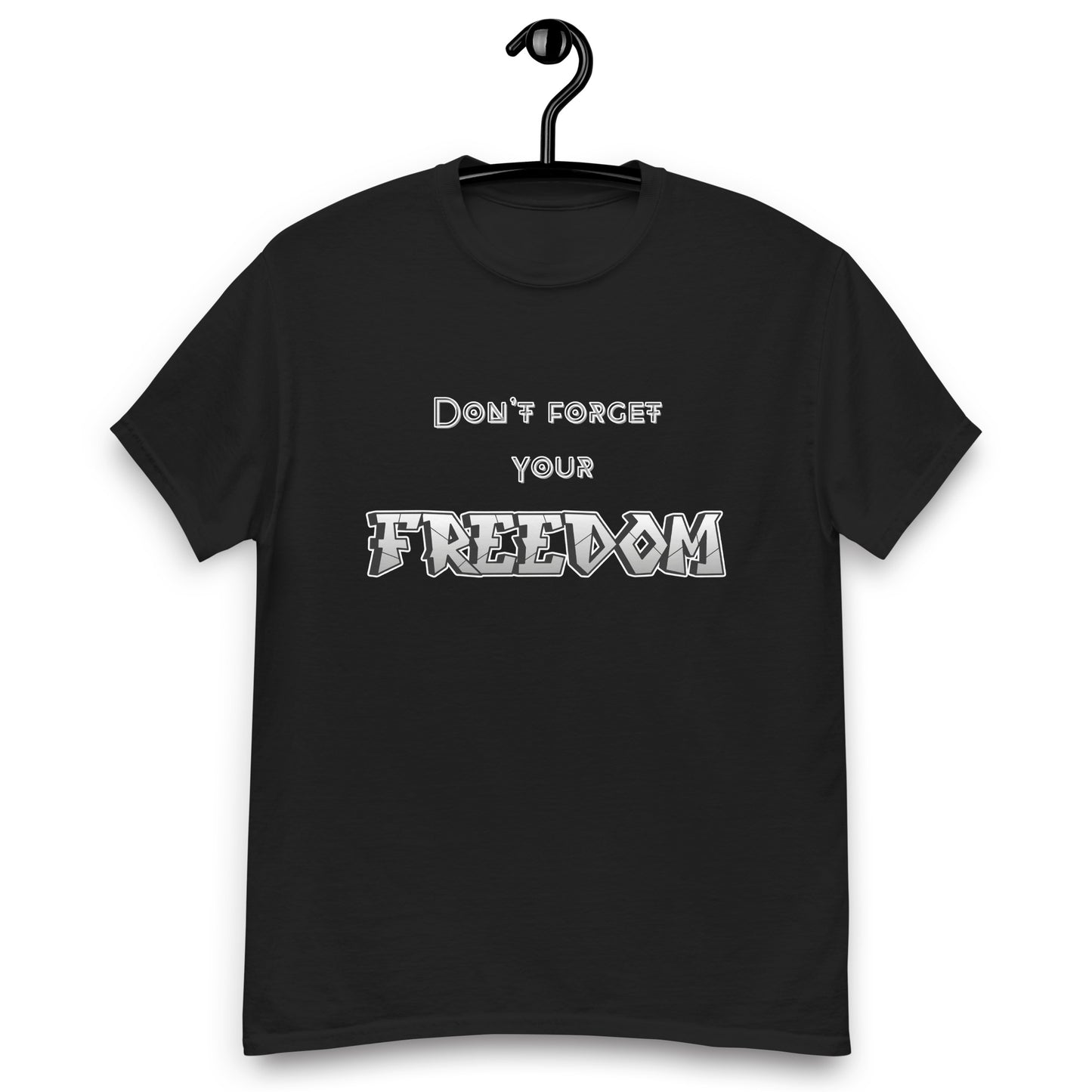 Klassisches Unisex T-Shirt - Freedom schwarz