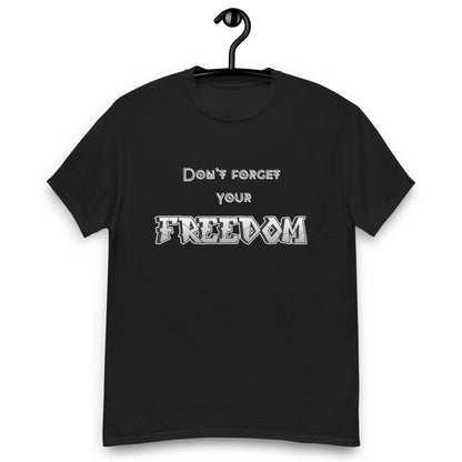 Klassisches Unisex T-Shirt - Freedom schwarz