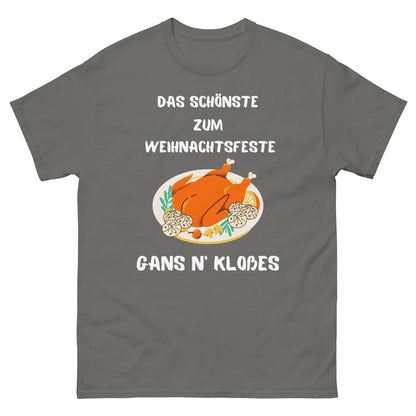 Klassisches Unisex T-Shirt Weihnachtsgans