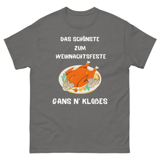 Klassisches Unisex T-Shirt Weihnachtsgans