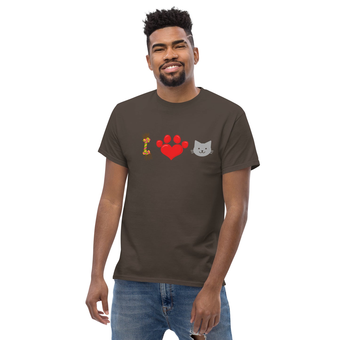 Klassisches Unisex T-Shirt-Katzenliebhaber 3