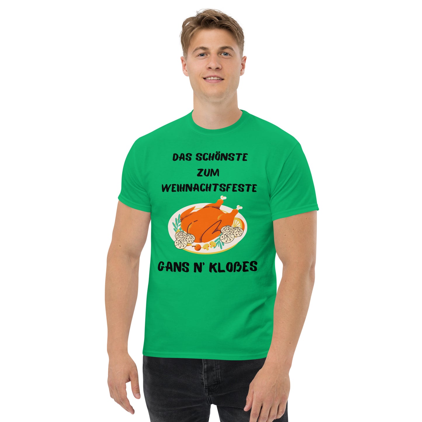 Klassisches Unisex T-Shirt - Weihnachtsgans 2