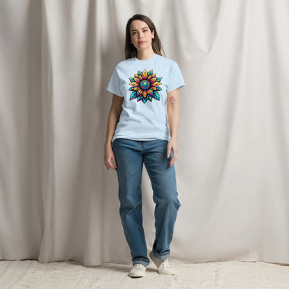 Klassisches Unisex T-Shirt - Phantasieblüte 1