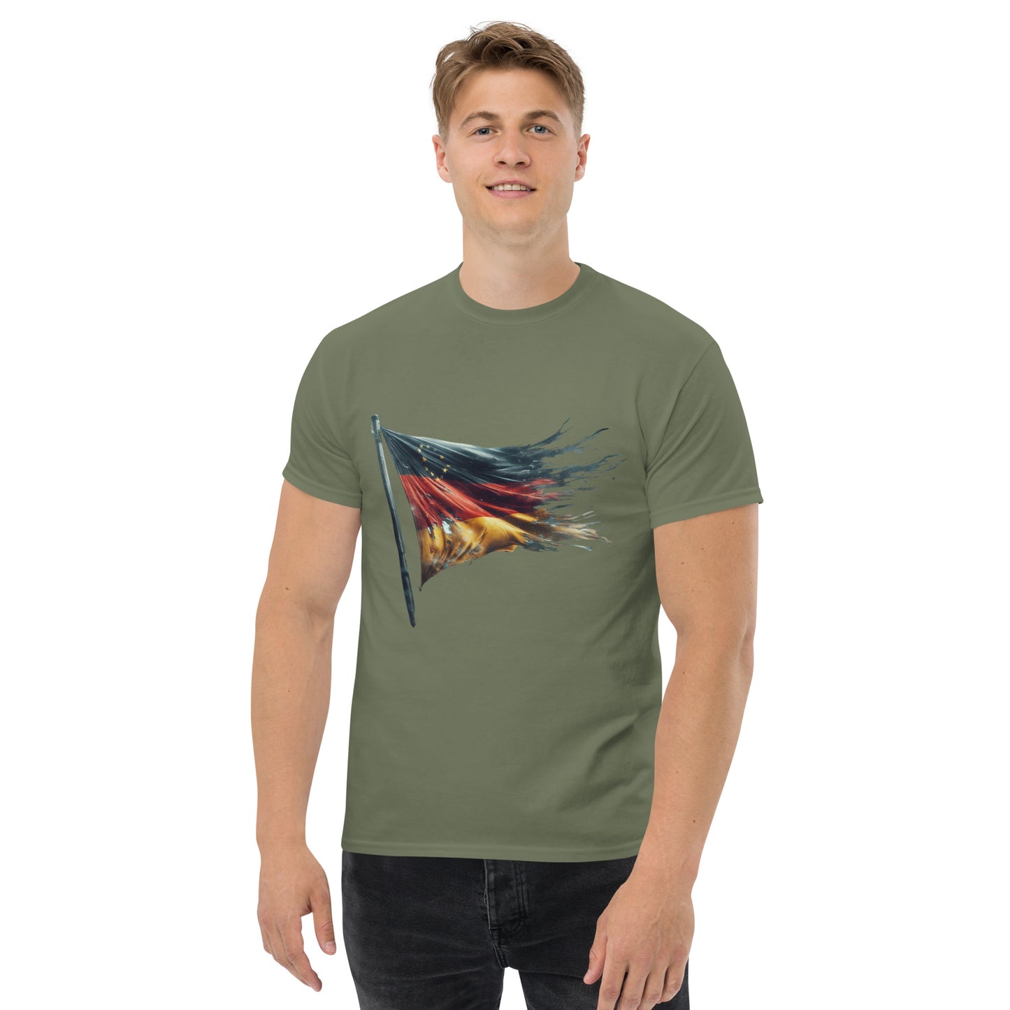 Klassisches Unisex T-Shirt - Deutschlandfahne