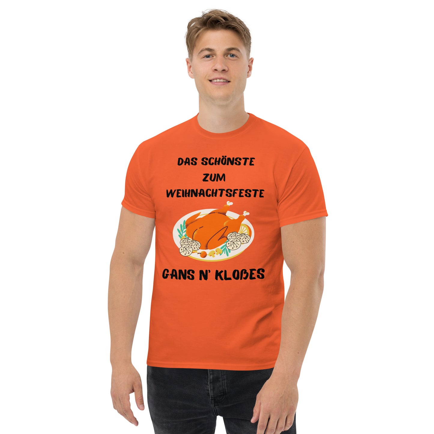 Klassisches Unisex T-Shirt - Weihnachtsgans 2