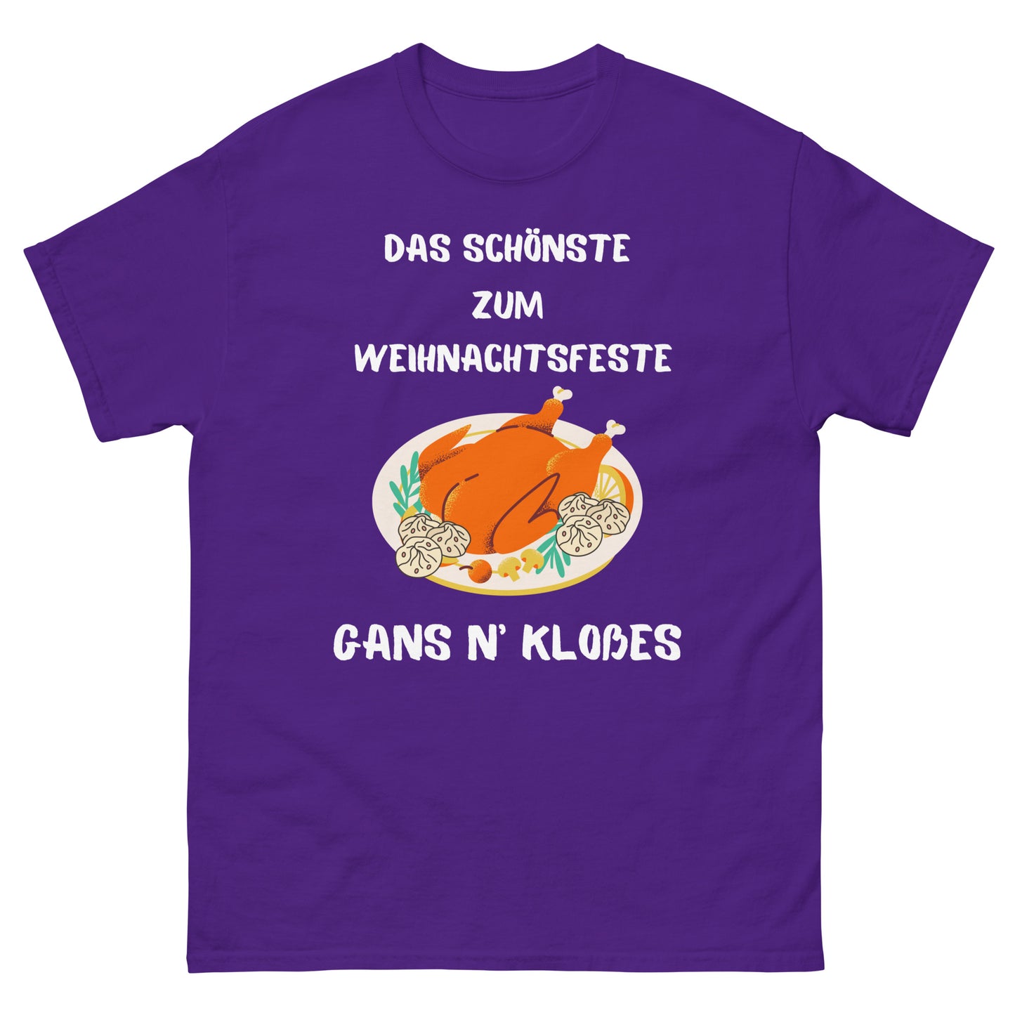 Klassisches Unisex T-Shirt Weihnachtsgans