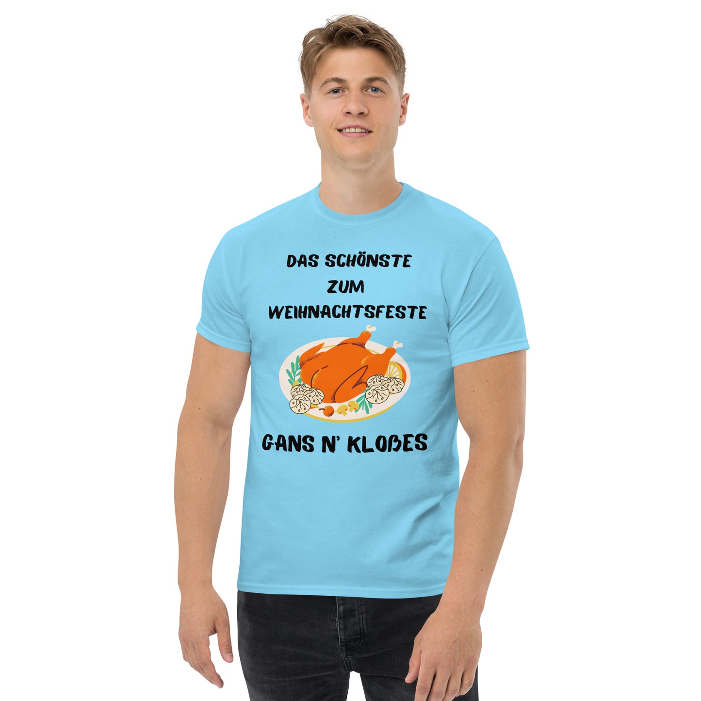 Klassisches Unisex T-Shirt - Weihnachtsgans 2