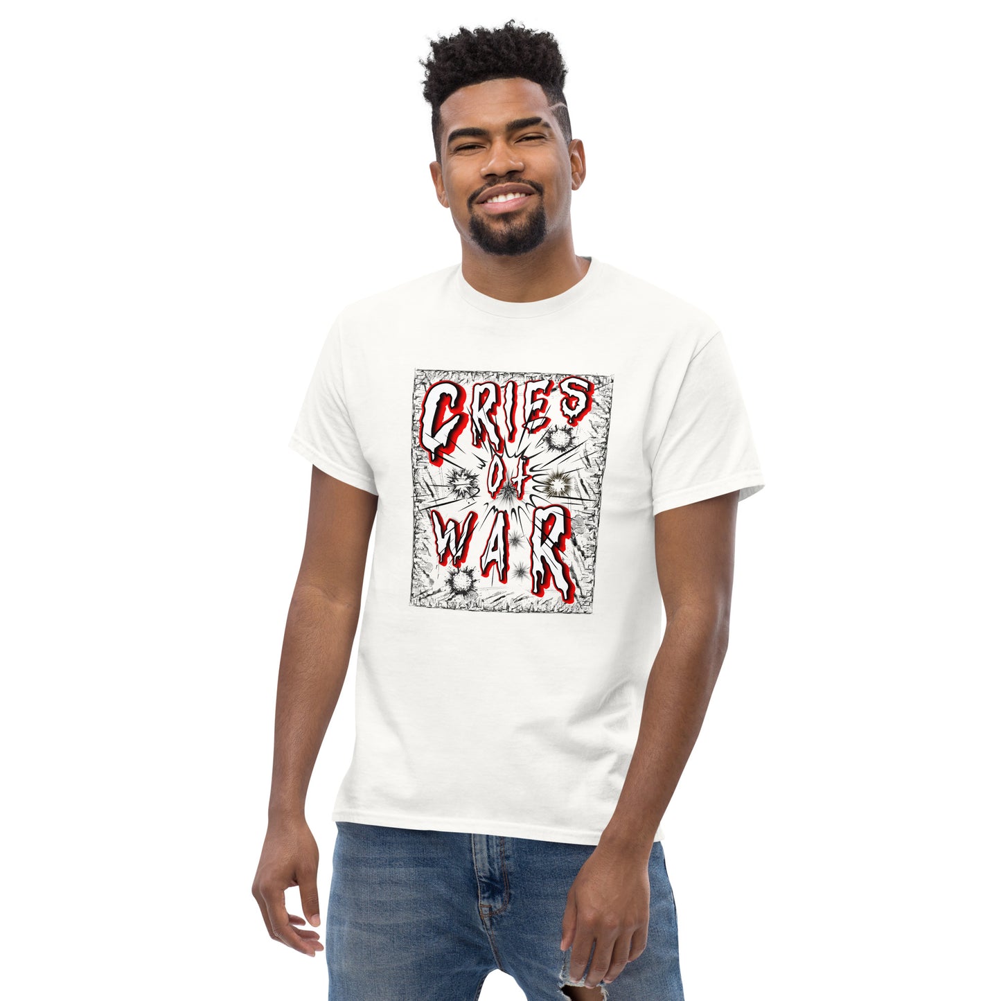 Klassisches Unisex T-Shirt -Schreie des Krieges