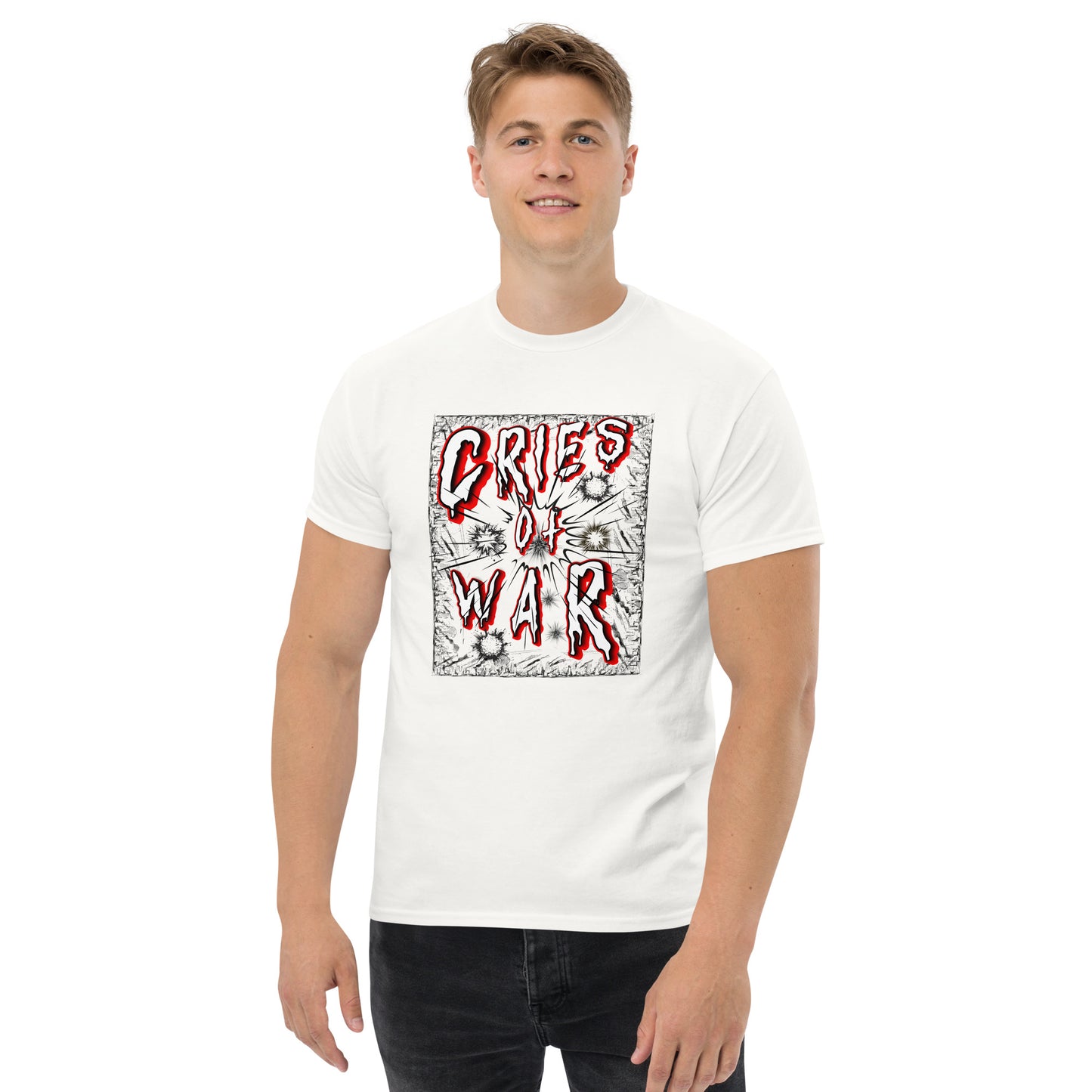 Klassisches Unisex T-Shirt -Schreie des Krieges