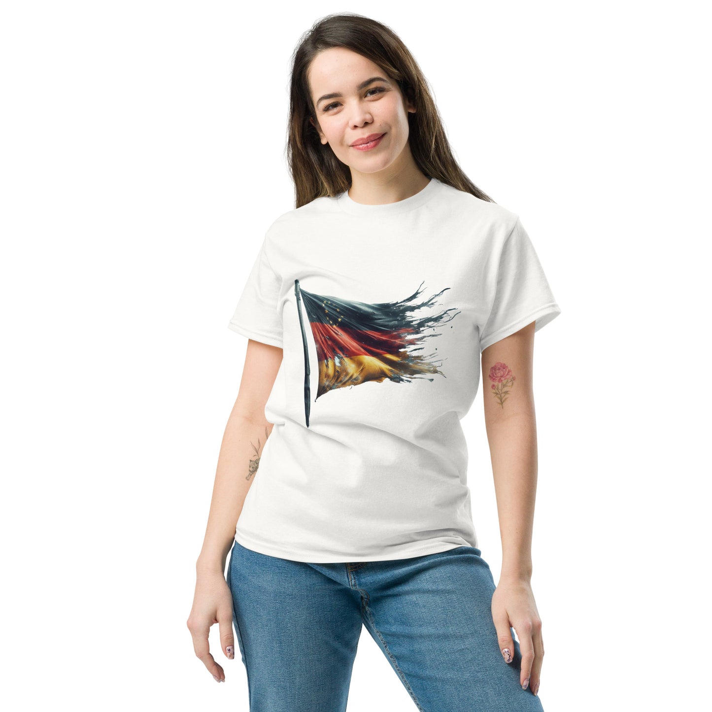 Klassisches Unisex T-Shirt - Deutschlandfahne