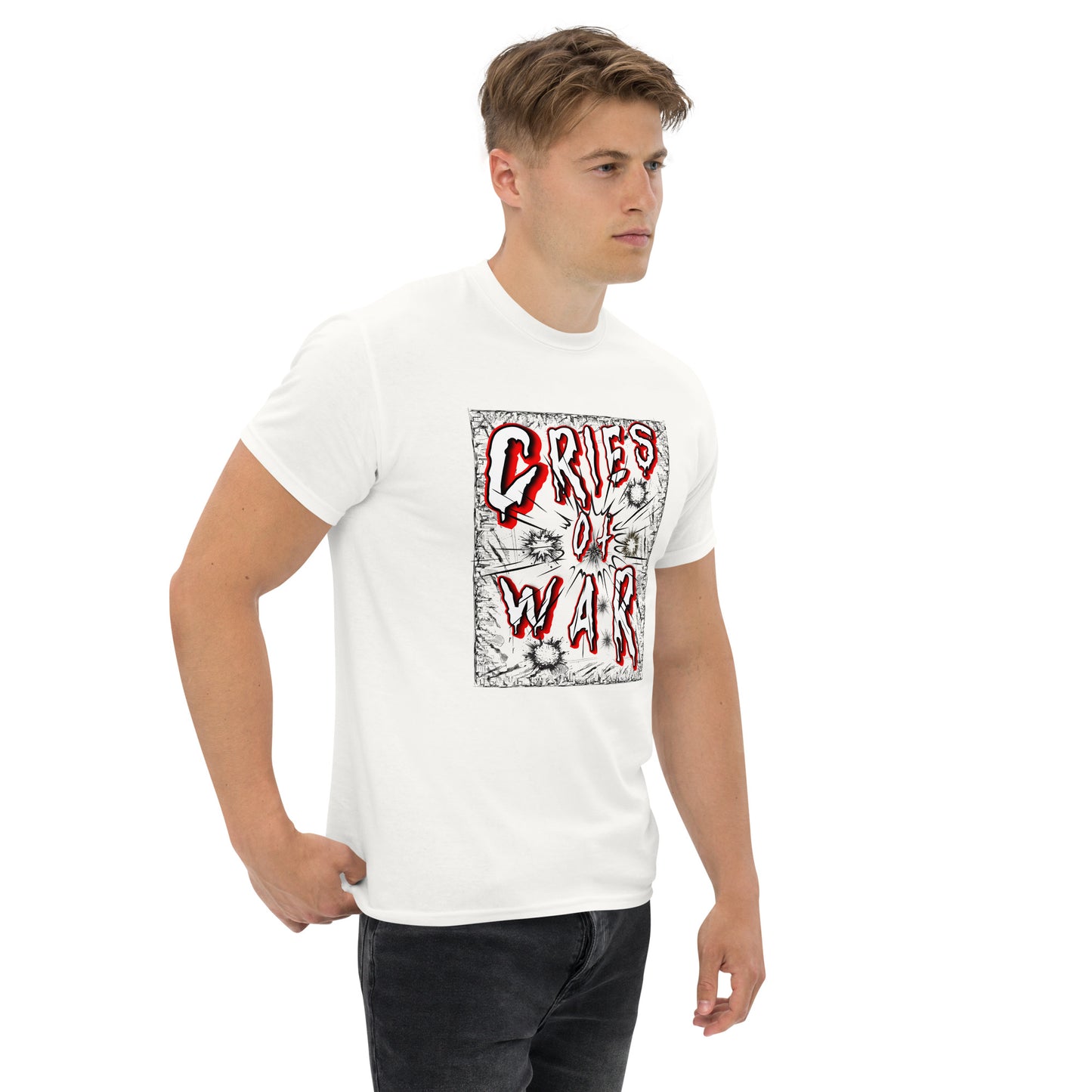 Klassisches Unisex T-Shirt -Schreie des Krieges