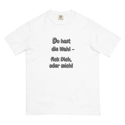 Schweres textilgefärbtes Unisex-T-Shirt - Du hast die Wahl!