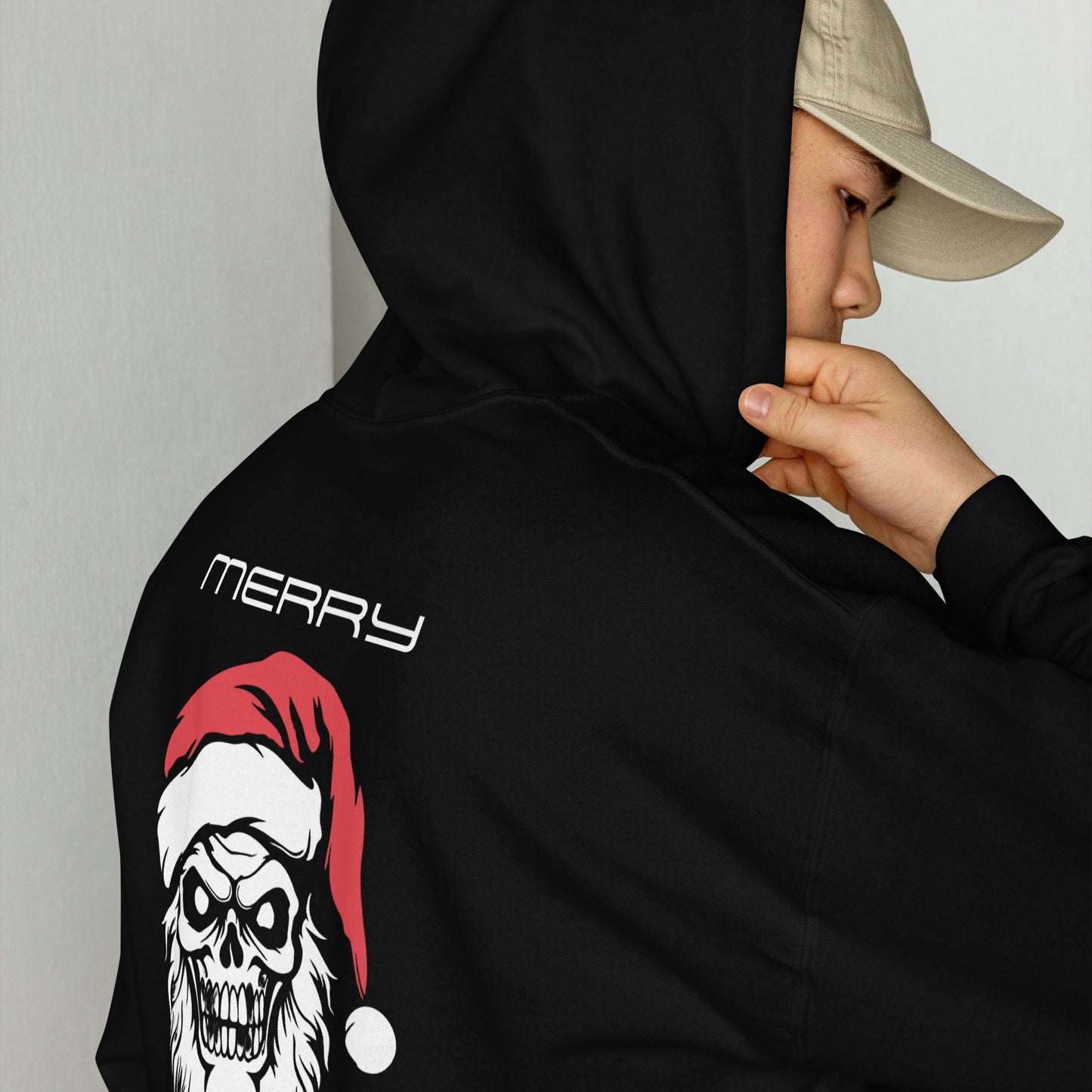 Unisex-Kapuzenpullover -Merry Hardtechno