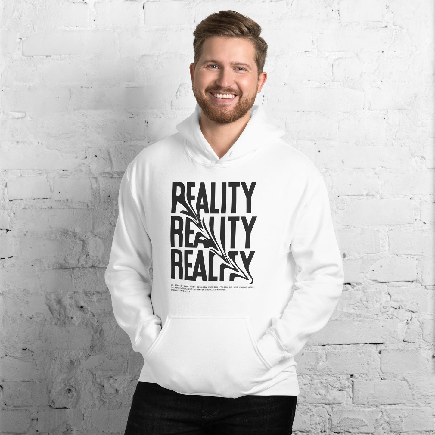 Unisex-Kapuzenpullover - Reality