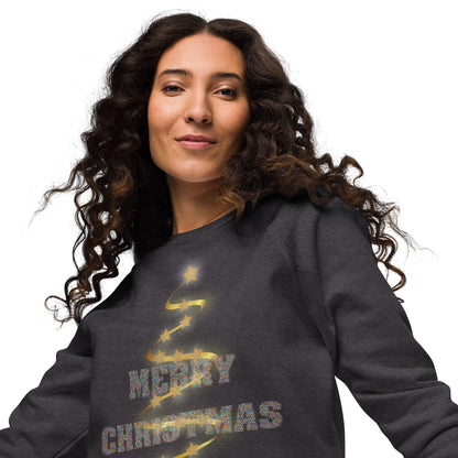 Unisex Bio-Raglan-Pullover- Merry Christmas