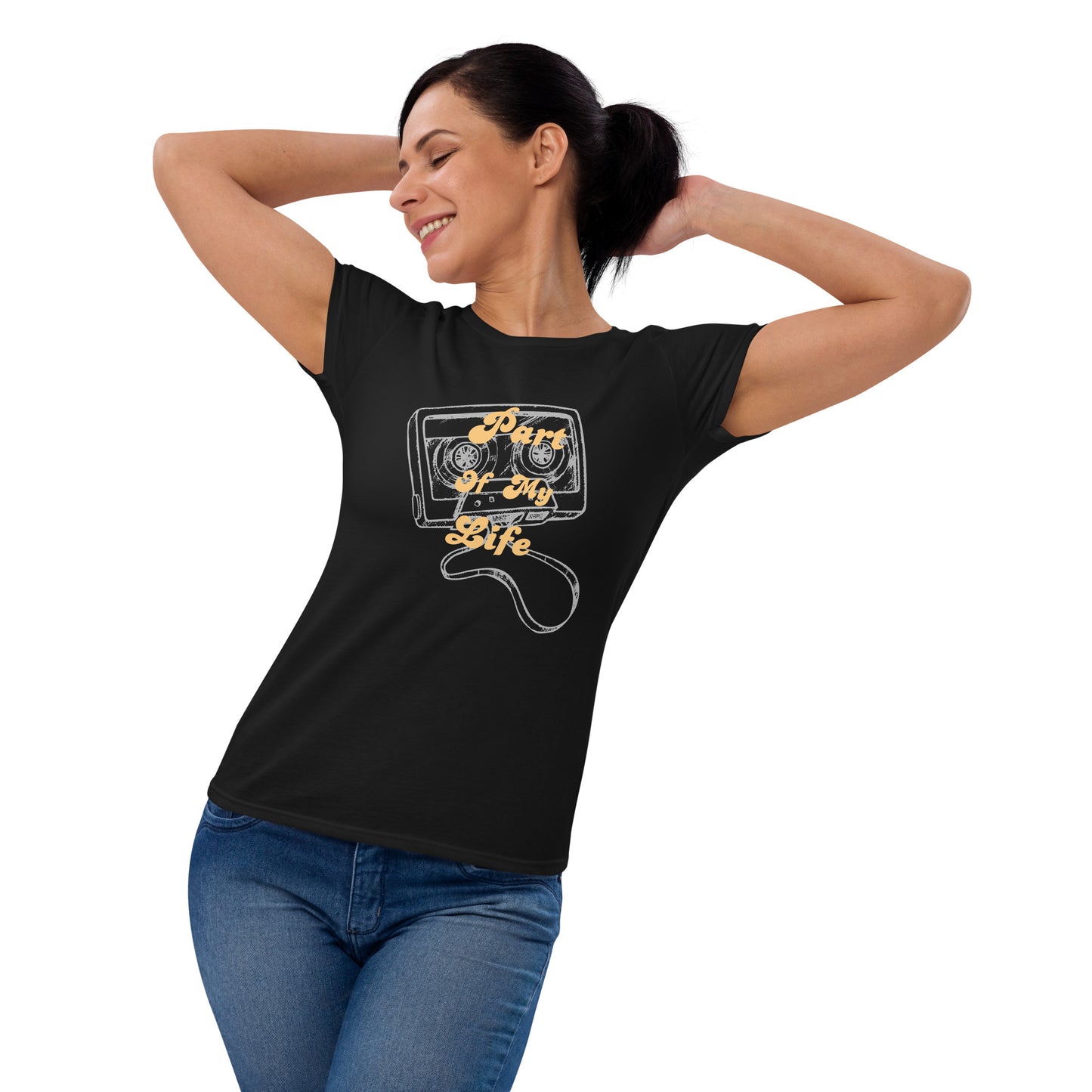 Kurzärmeliges T-Shirt für Damen - Retro 2