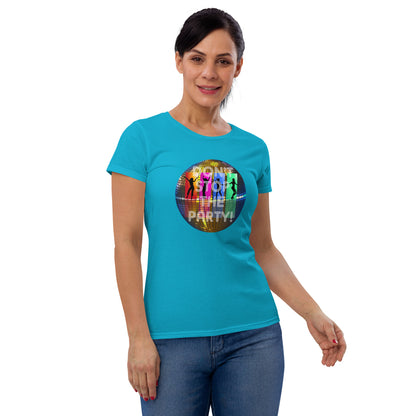 Kurzärmeliges T-Shirt für Damen - Disco Party