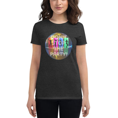 Kurzärmeliges T-Shirt für Damen - Disco Party