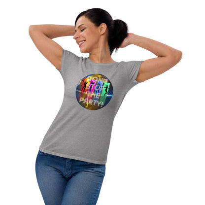 Kurzärmeliges T-Shirt für Damen - Disco Party