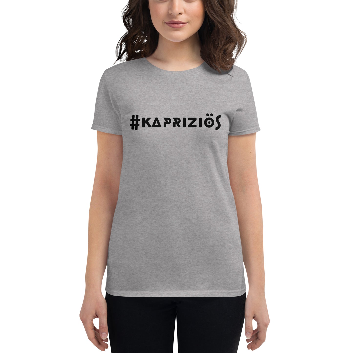 Kurzärmeliges T-Shirt für Damen - #kapriziös