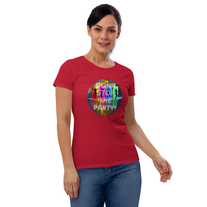 Kurzärmeliges T-Shirt für Damen - Disco Party