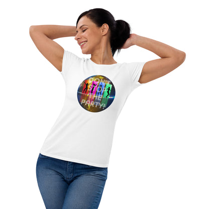 Kurzärmeliges T-Shirt für Damen - Disco Party