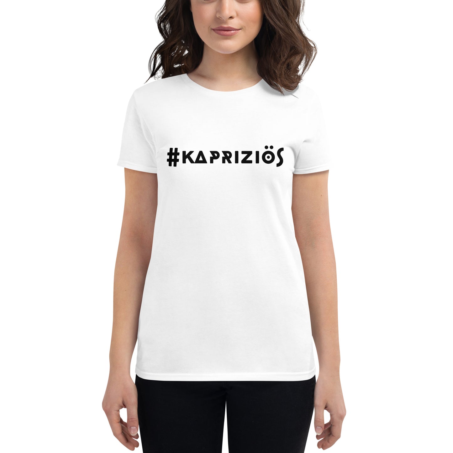 Kurzärmeliges T-Shirt für Damen - #kapriziös